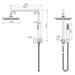 Star Mini Gun Metal Half Rail Multifunction Shower Rail - Acqua Bathrooms