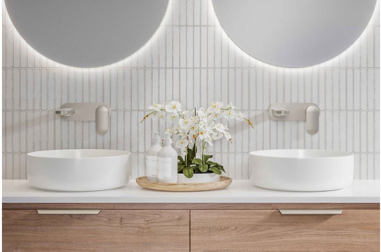 Timberline | Allure Matte White Above Counter Basin - Acqua Bathrooms
