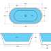 Ovia 1700 Round Freestanding Bathtub - Acqua Bathrooms