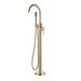 Brushed Gold Round Freestanding Multifunction Bath Spout - Acqua Bathrooms