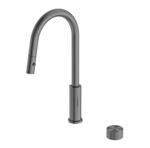 Nero | Opal Progressive Graphite Pull Out Kitchen Mixer - Acqua Bathrooms
