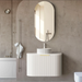 Otti Australia | Bondi 750 Curved Matte White Oak Wall Hung Vanity - Acqua Bathrooms