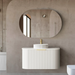 Otti Australia | Bondi 900 Curved Matte White Oak Wall Hung Vanity - Acqua Bathrooms
