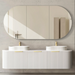 Otti Australia | Bondi 1800 Curved Double Matte White Oak Wall Hung Vanity - Acqua Bathrooms