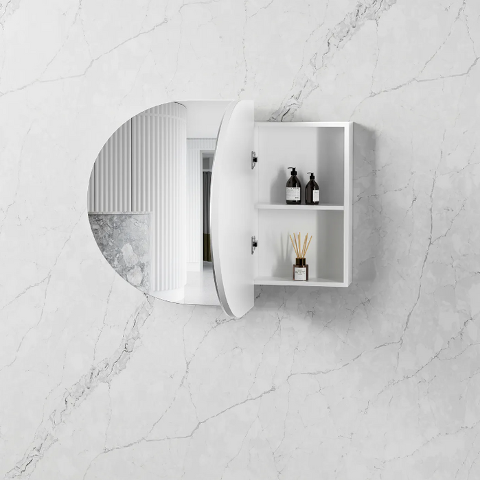 Otti Australia | Bondi 900 White Oak Oval Pill Shaving Cabinet - Acqua Bathrooms