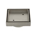 Brushed Nickel 100mm Tile Insert Floor Waste - 75mm Outlet - Acqua Bathrooms