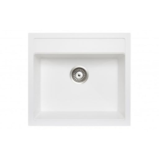 Carysil | 560 Waltz White Granite Kitchen Sink - Acqua Bathrooms