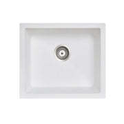 Carysil | 533 Salsa White Granite Kitchen Sink - Acqua Bathrooms