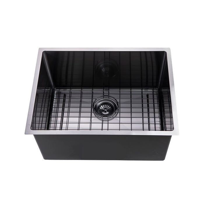 Brushed Black 600 x 450 x 300mm Kitchen Sink - Acqua Bathrooms