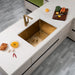 Brushed Gold 600 x 450 x 300mm Kitchen Sink - Acqua Bathrooms