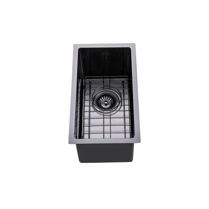 Brushed Black 250 x 450 x 215mm Kitchen Sink - Acqua Bathrooms