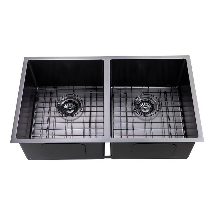 Brushed Black 820 x 450 x 230mm Kitchen Sink - Acqua Bathrooms