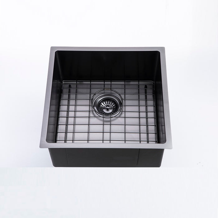 Brushed Black 440 x 440 x 205mm Kitchen Sink - Acqua Bathrooms