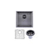 Brushed Black 440 x 440 x 205mm Kitchen Sink - Acqua Bathrooms