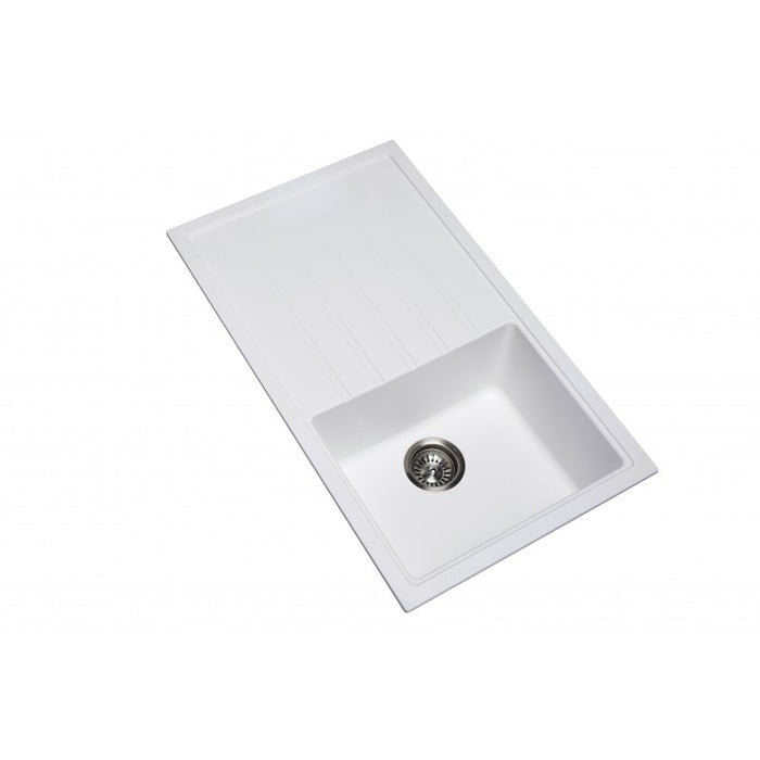 Carysil | 860 Vivaldi White Granite Kitchen Sink - Acqua Bathrooms