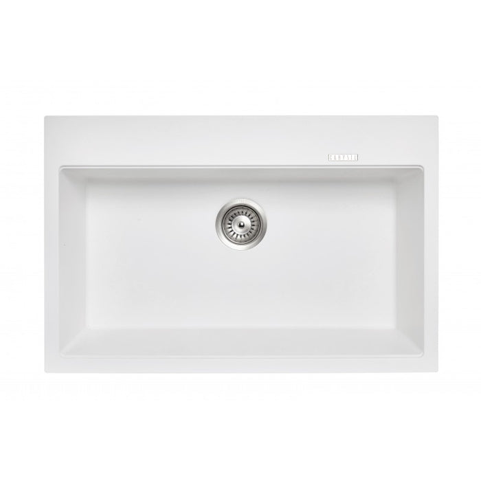 Carysil | 780 Waltz White Granite Kitchen Sink - Acqua Bathrooms