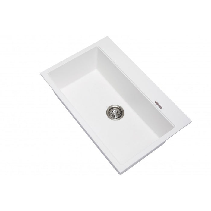 Carysil | 780 Waltz White Granite Kitchen Sink - Acqua Bathrooms