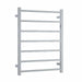 Thermogroup Seven Bar Square Ladder Heated Towel Rail 600 x 800 x 120 - Acqua Bathrooms