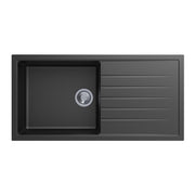 Carysil | 1000 Vivaldi Black Granite Kitchen Sink - Acqua Bathrooms