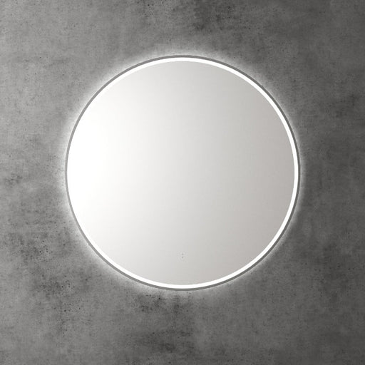 Aulic | Windsor Gun Metal Touchless Round 900 LED Mirror - Three Dimmable Colours - Acqua Bathrooms