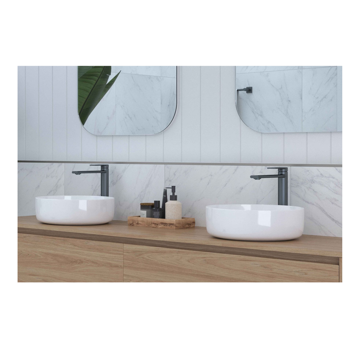 Timberline | Allure Gloss White Above Counter Basin - Acqua Bathrooms