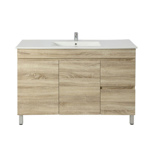 Berge 1200 White Oak Freestanding Vanity - Acqua Bathrooms