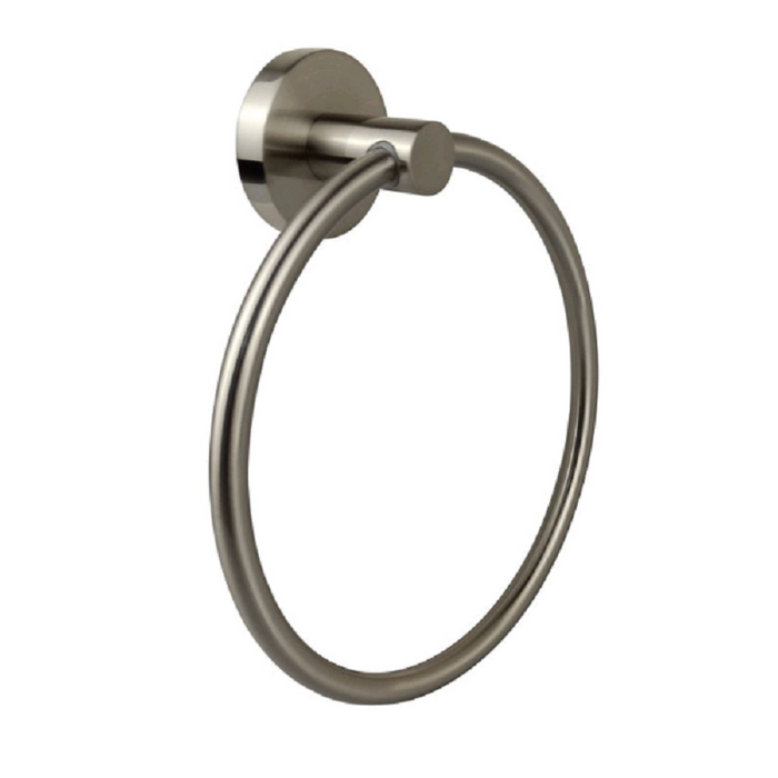 Cesena Hali Brushed Nickel Towel Ring - Acqua Bathrooms