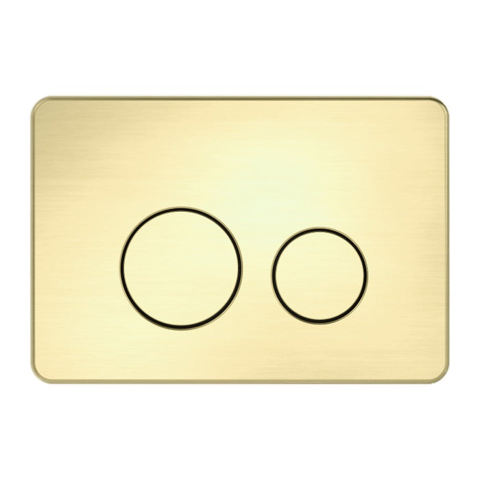 R&T Brushed Gold In Wall Toilet Push Plate