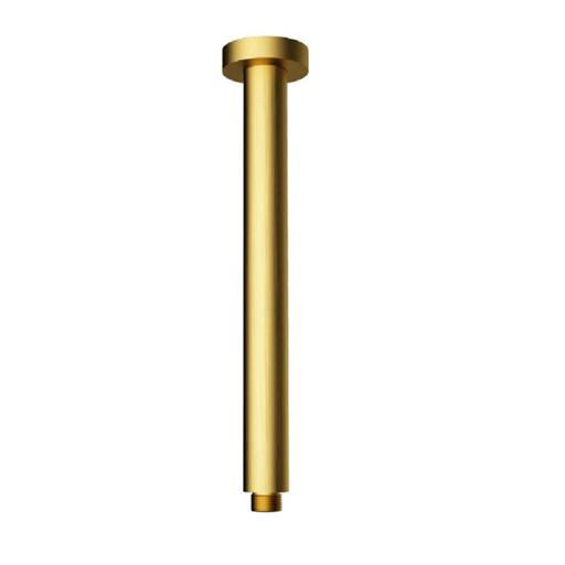 Cesena Brushed Gold 300mm Ceiling Arm - Acqua Bathrooms
