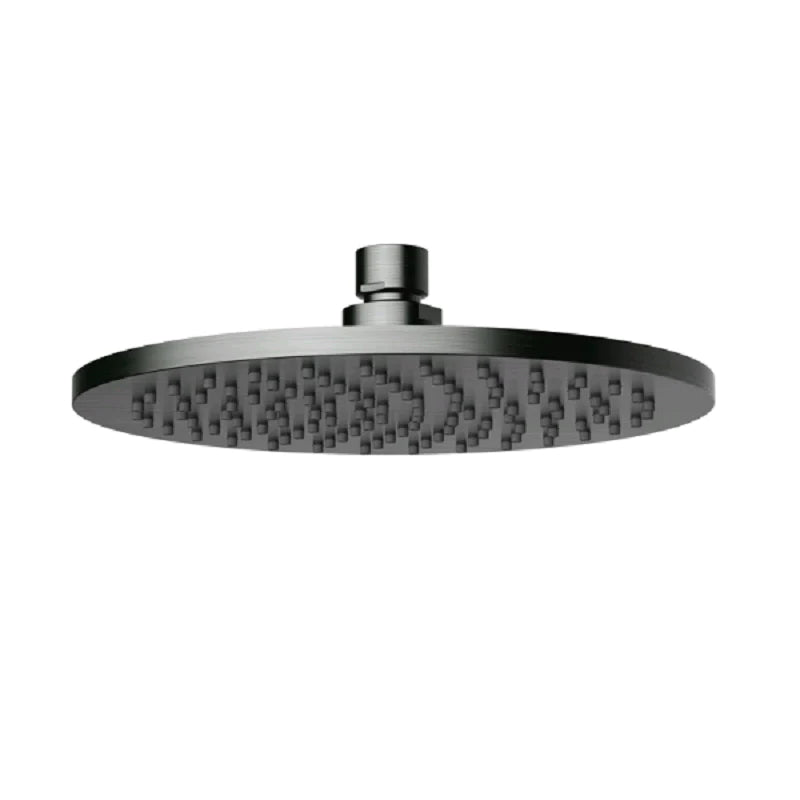 Cesena Gun Metal Grey Round 200mm Shower Head - Acqua Bathrooms