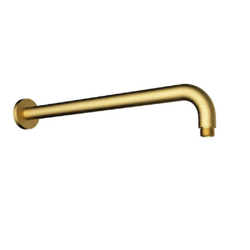 Cesena Brushed Gold Shower Arm - Acqua Bathrooms