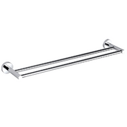 Cesena 600 Chrome Double Towel Rail - Acqua Bathrooms