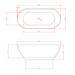 Cremona 1300 Round Freestanding Bath Tub By indulge® - Acqua Bathrooms