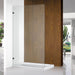 Frameless Matte Black Fixed Panel Shower Screen - Acqua Bathrooms