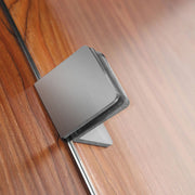 Frameless Brushed Nickel Fixed Panel Shower Screen Curved Edge - Acqua Bathrooms