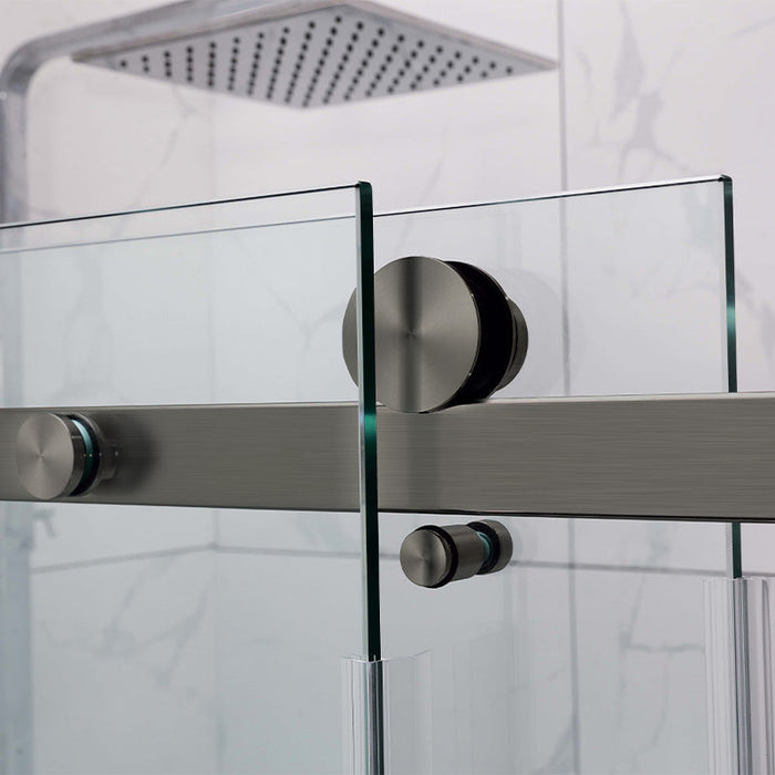 Operable Shower Screen Frameless Adjustable Over Bath Wall to Wall Sliding Shower Screen