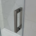Gun Metal Grey Square Frameless Adjustable Wall to Wall Sliding Shower Screen - Acqua Bathrooms