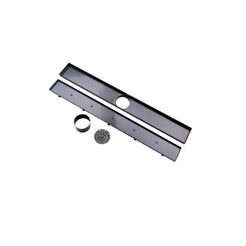 Gun Metal 800mm Tile Insert Floor Waste - Acqua Bathrooms