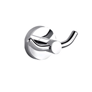 Cesena Chrome Double Robe Hook - Acqua Bathrooms
