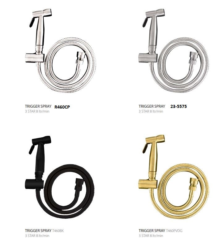 Chrome Trigger Spray Bidet - Acqua Bathrooms