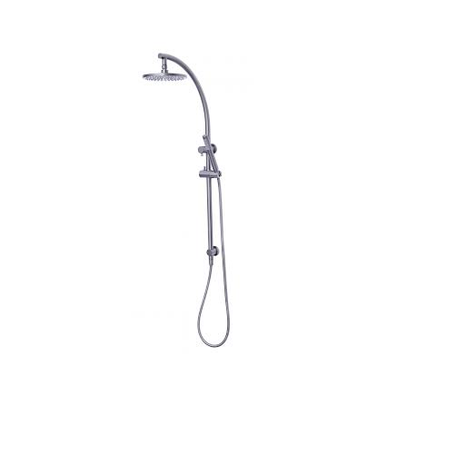 Dubbo Gun Metal Grey Multifunction Shower Rail Acqua Bathrooms