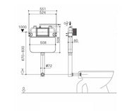 R&T In Wall Cistern For BTW Toilets - Acqua Bathrooms