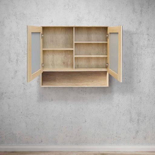 Byron 900 Natural Oak Shaving Cabinet - Acqua Bathrooms