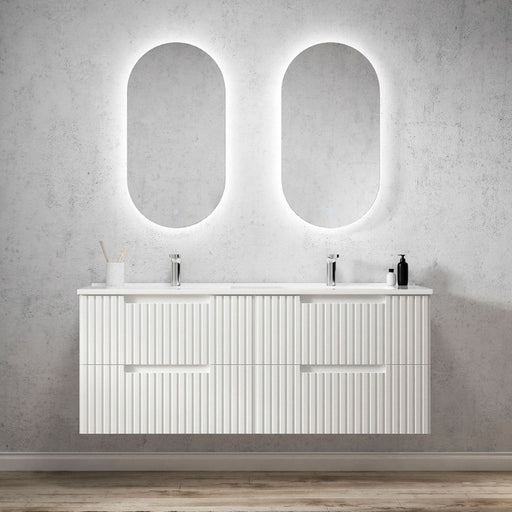 Otti Australia | Noosa 1500 Matte White Wall Hung Vanity / Ceramic Top - Acqua Bathrooms
