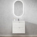Otti Australia | Noosa 600 Matte White Wall Hung Vanity / Ceramic Top - Acqua Bathrooms