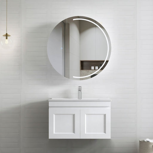 Otti Australia | Hampton 750 Matte White Wall Hung Vanity / Ceramic Top - Acqua Bathrooms