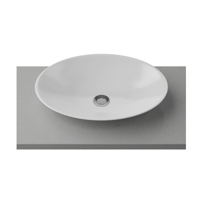 Timberline | Feather Gloss White Above Counter Basin - Acqua Bathrooms