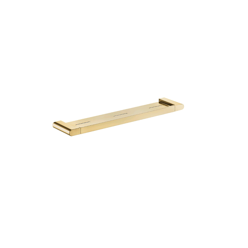 Flores Brushed Gold Metal Shelf - Acqua Bathrooms