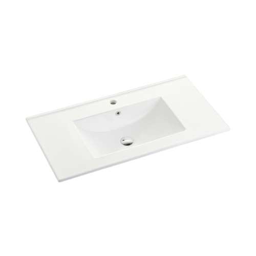 Aulic | Perla 900 Matte White Wall Hung Vanity - Acqua Bathrooms