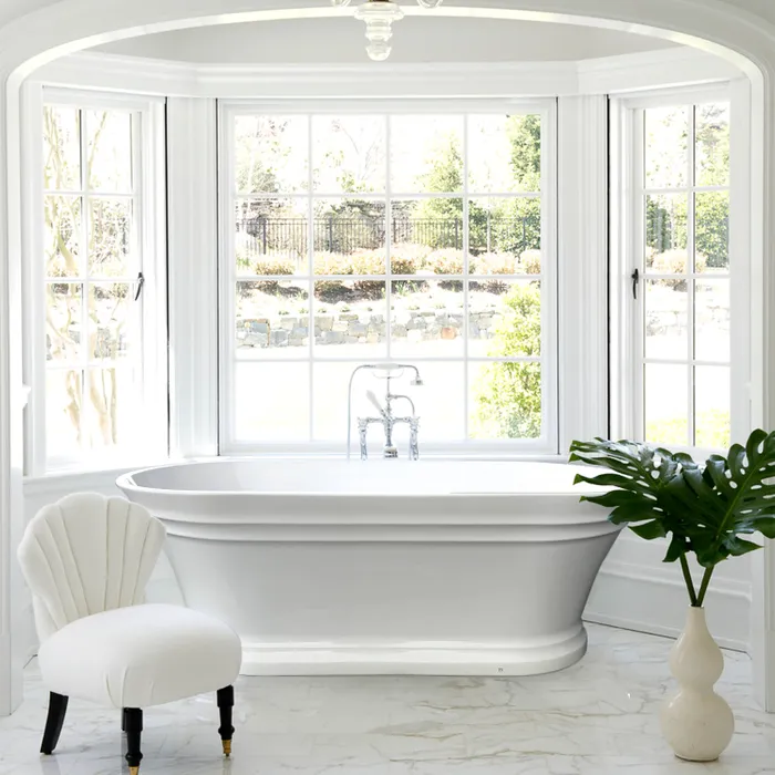 1700 mm Hampton Inspire Round Freestanding Bath - Acqua Bathrooms